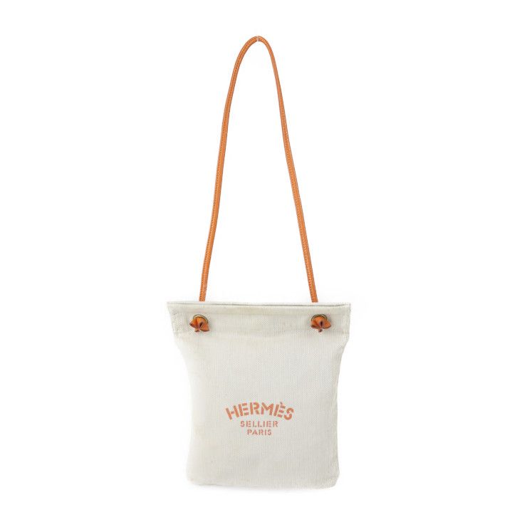 ■希少■現行品■日本未発売■極美品■ HERMES エルメス Under the Waves duffle bag キャンバス ショルダーバッグ ベージュ系 AP1339