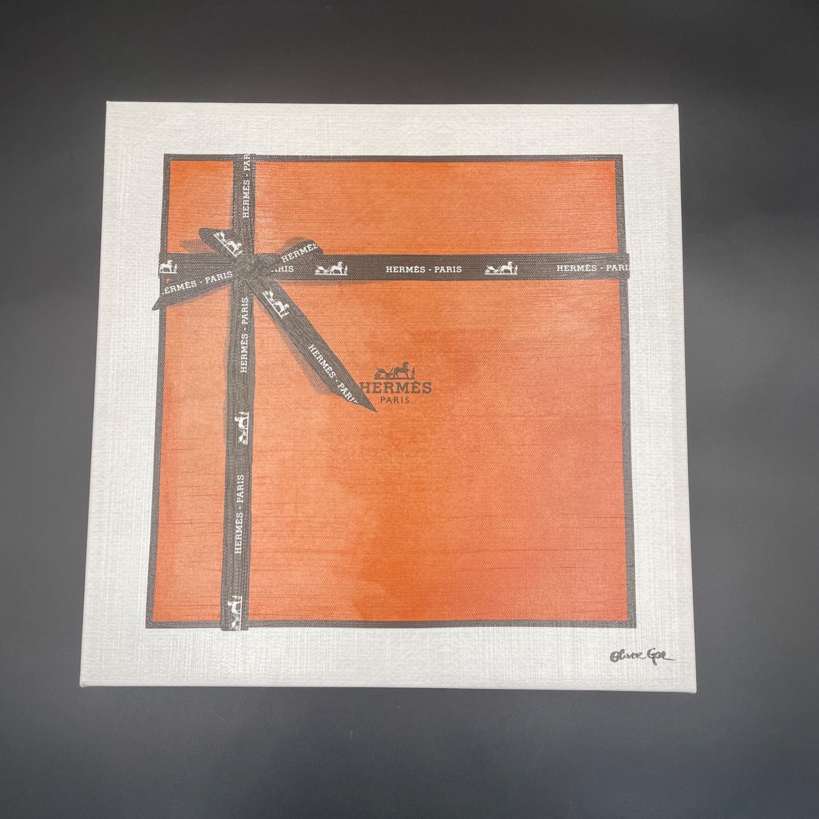 ◇ オリバーガル ◇ Perfect Orange Gift エルメス キャンバスアート 