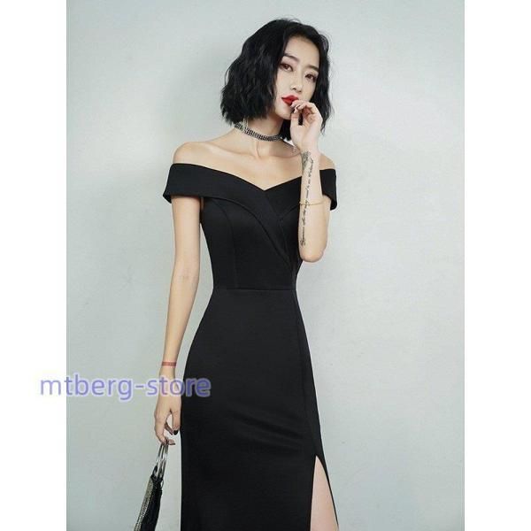 夏入荷パーティードレス オフショルダー スリット 結婚式 成人式 パーティー エレガント トレーン 誕生日 花嫁ロングドレス 演奏会 挙式TS7264 夏入荷パーティードレス オフショルダー スリット 結婚式 成人式