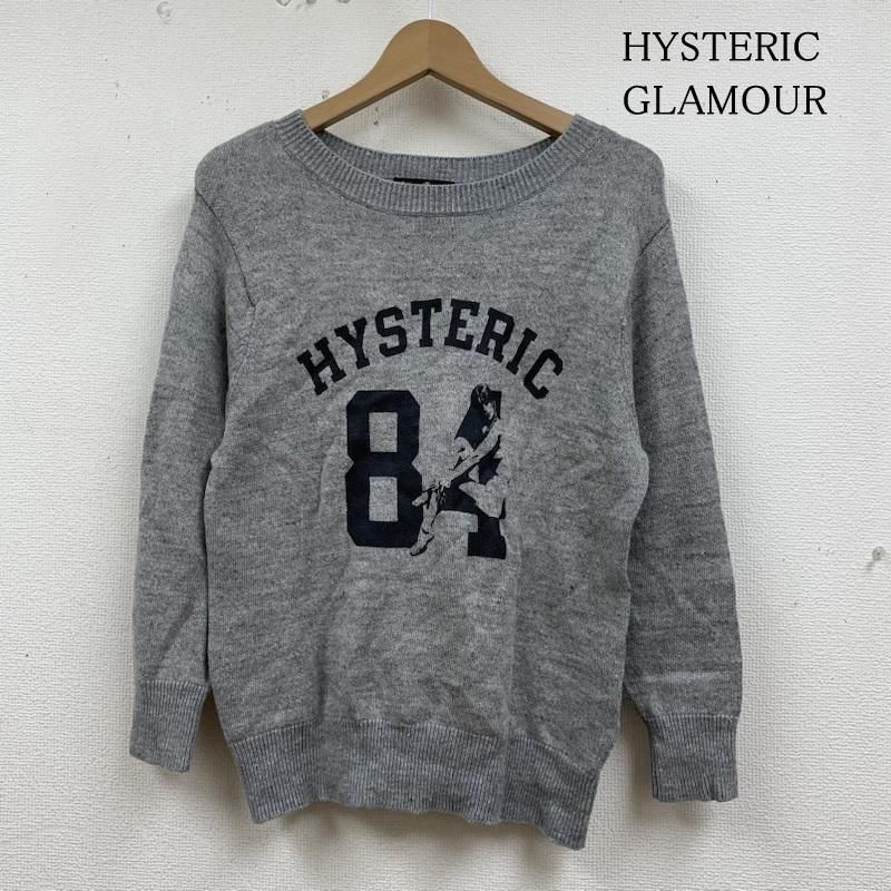 HYSTERIC GLAMOUR ヒステリックグラマー ニット セーター 長袖 0161NS06 フランダースリネン ヒスガール ナンバリング ニット 長袖 セーター