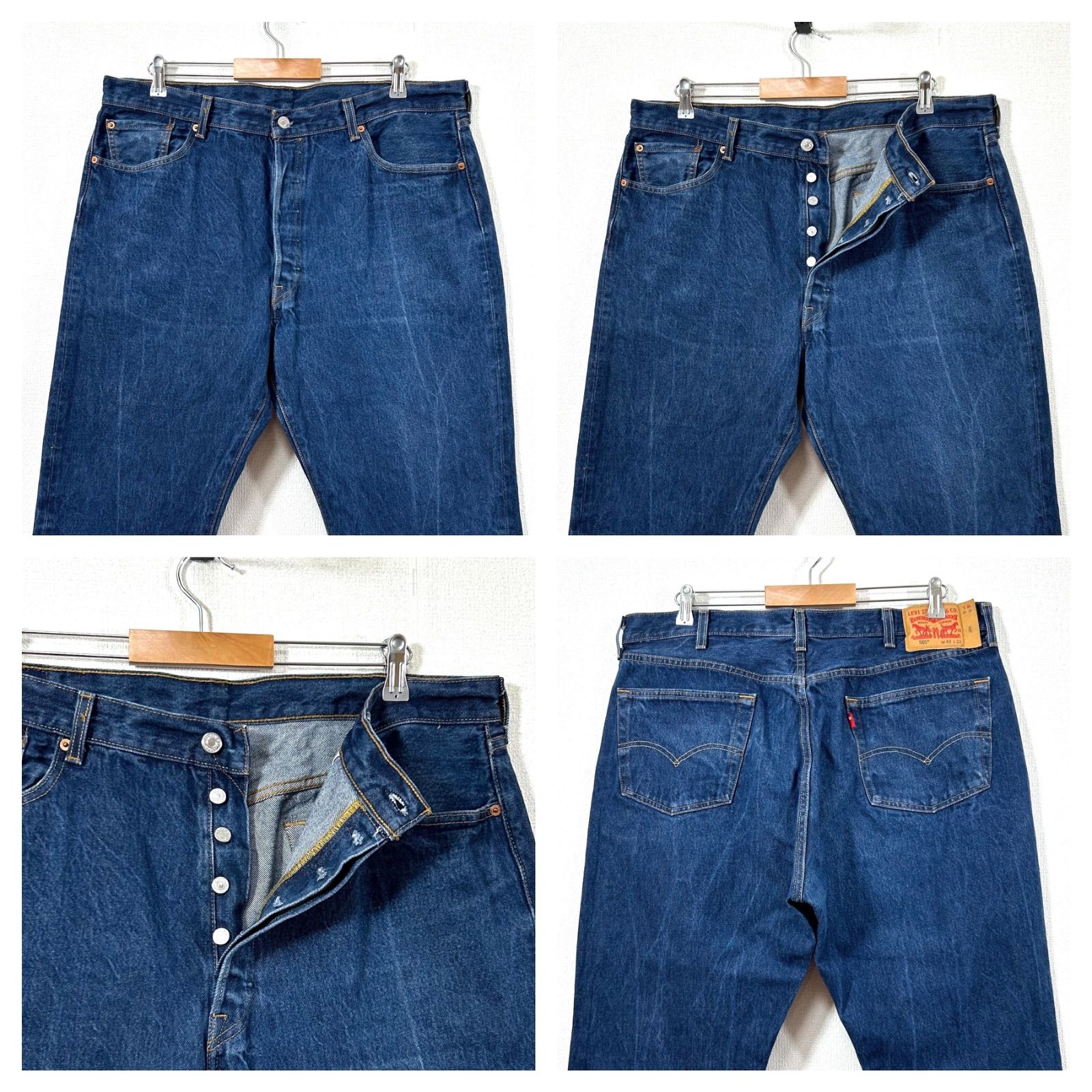 リーバイス501デニムパンツ大ロゴレア極太ワイドストレートw52アメリカ古着 リーバイス501デニムパンツ大ロゴ極太ワイドストレートw46USA