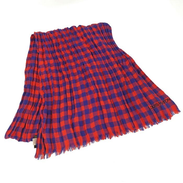 Louis Vuitton マサイストール LOUIS VUITTON エトール マサイ ストール コットン レッド