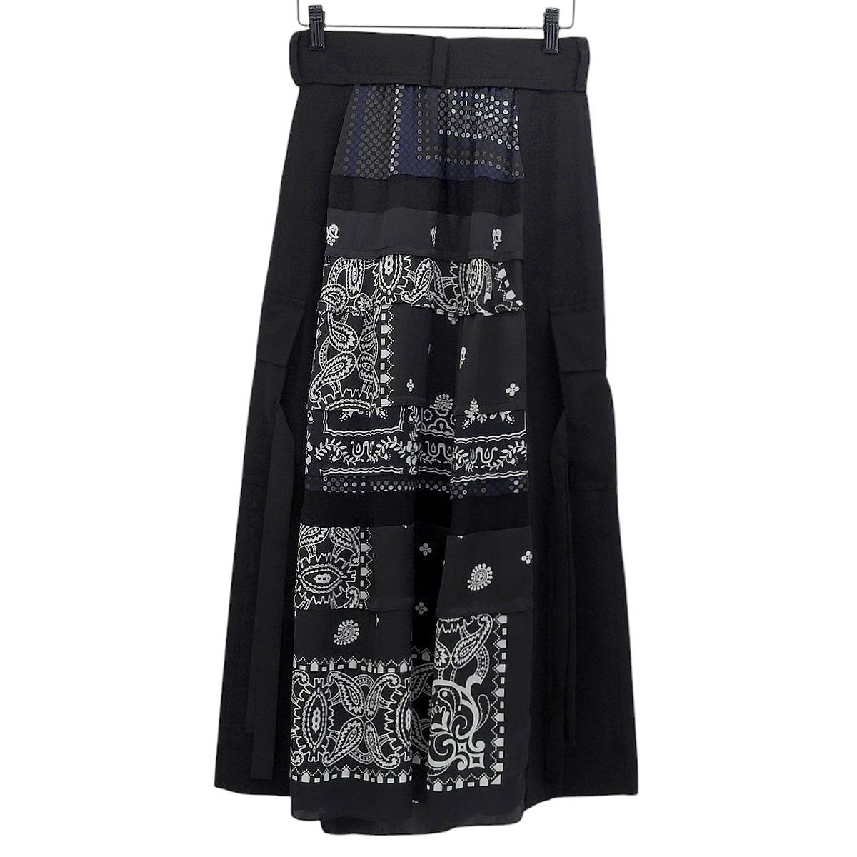 sacai Reyn Spooner コラボレーションスカート サカイ REYN SPOONER コラボ 切替 ラップスカート レディース