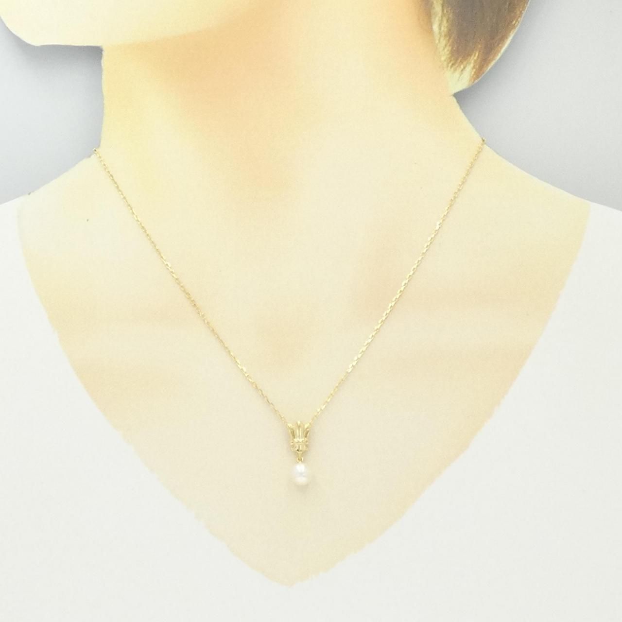 ミキモト アコヤパール ネックレス 6.4mm - メルカリ 