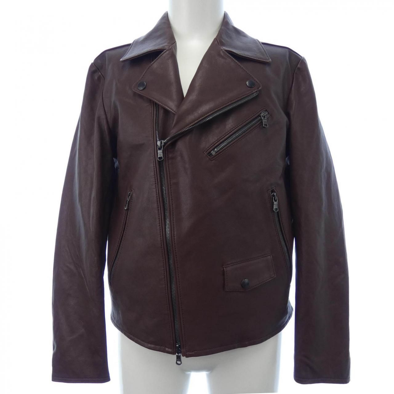 ジョセフアブード JOSEPH ABBOUD レザーライダースジャケット