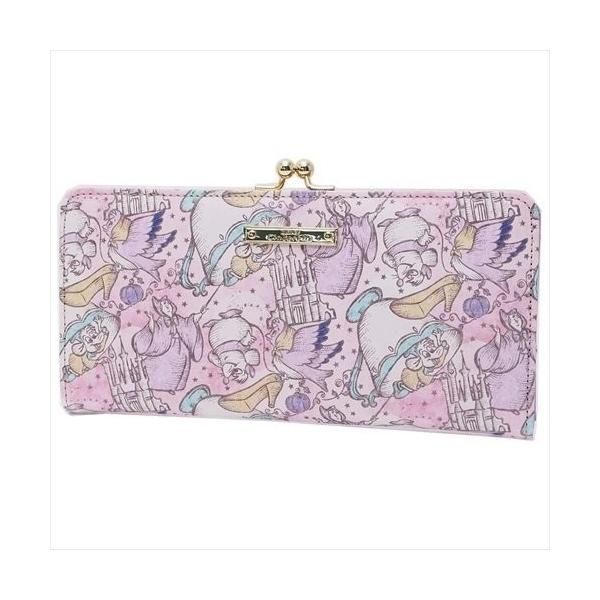 レザーがまぐちロングウォレット シンデレラ レディース長財布  