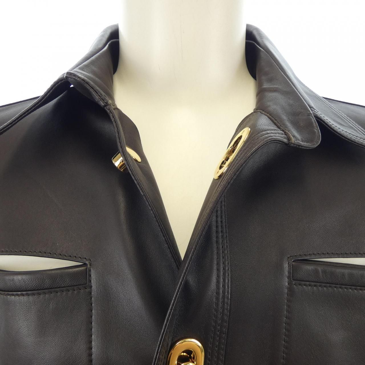 ボッテガヴェネタ BOTTEGA VENETA 630720 レザージャケット KANDAIZUMI_COM