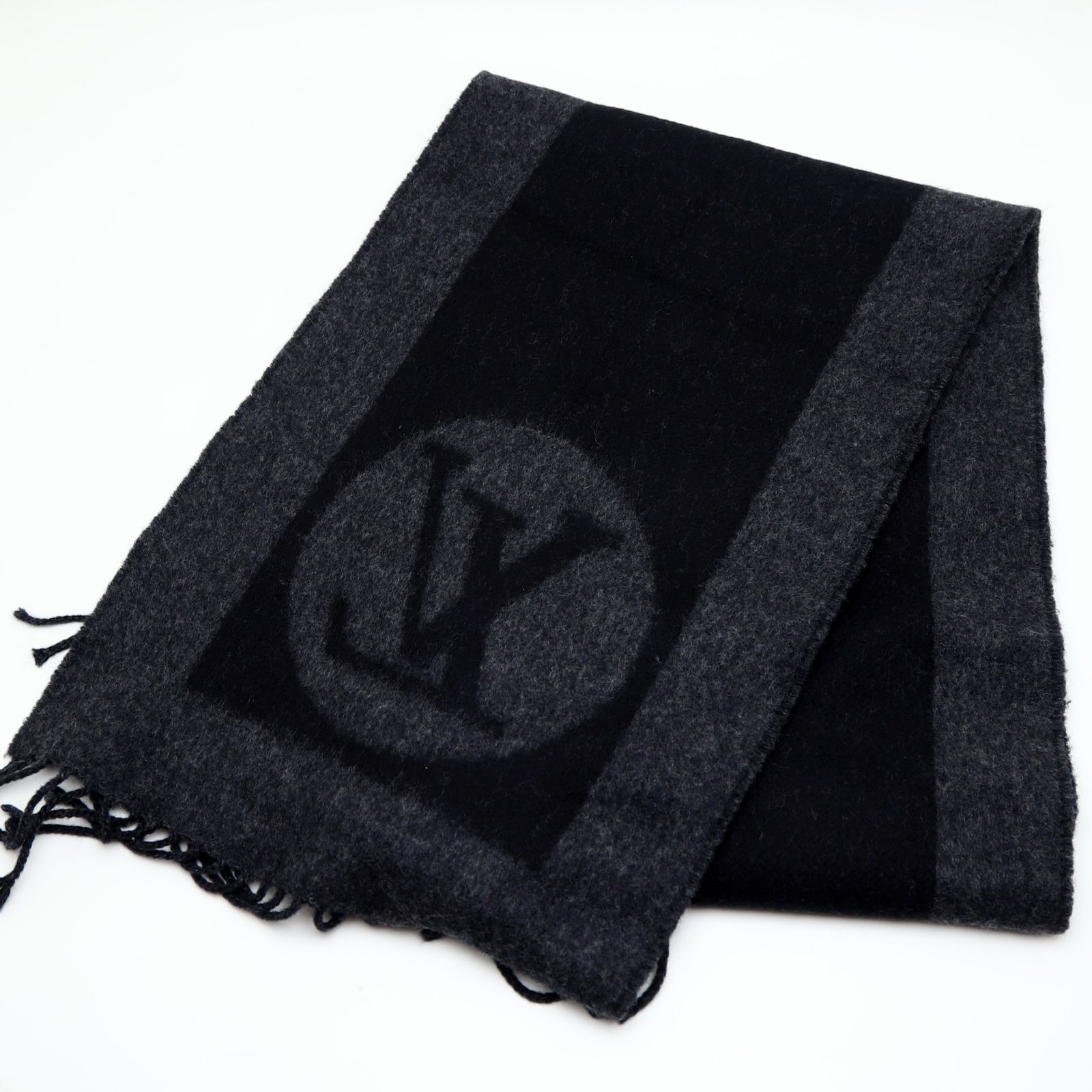 LOUIS VUITTON カシミヤ混 マフラー エシャルプカーディフ