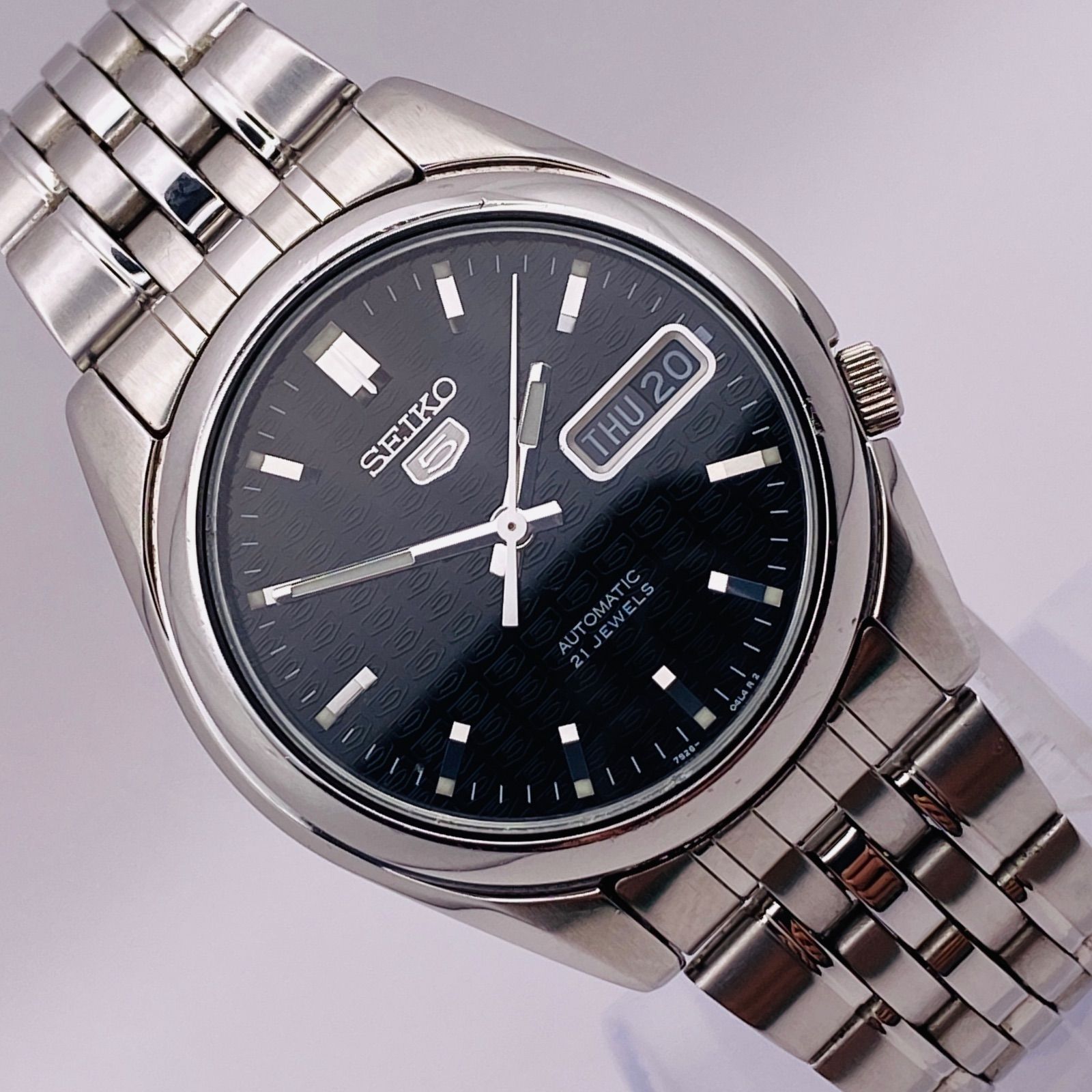 T153）希少 良品 稼動品 機械式自動巻き SEIKO セイコー 5 ファイブ 