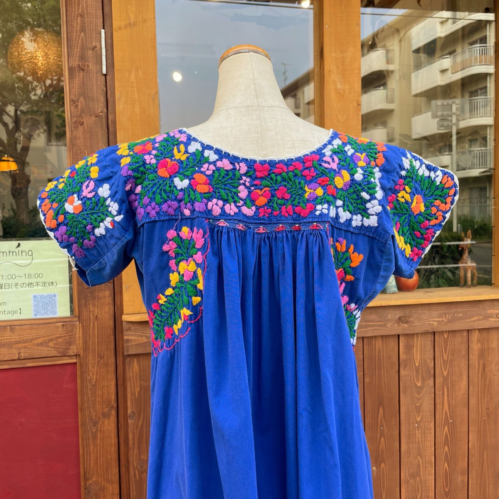 サンアントニーノ刺繍 ワンピース ヴィンテージ メキシカン