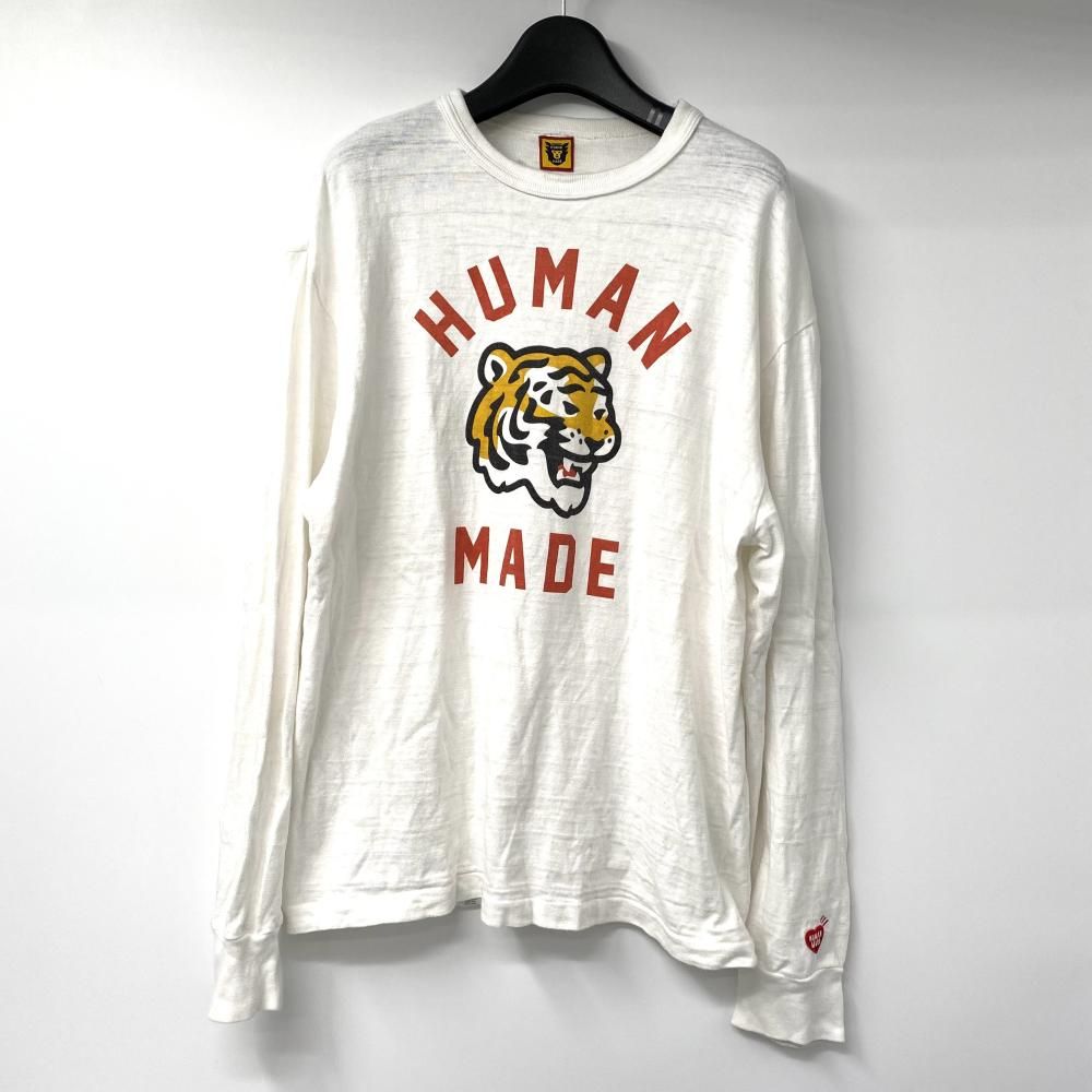 HUMAN MADE 24SS Graphic 長袖 Tシャツ ロンT サイズL ホワイト タイガー ヒューマンメイド 17
