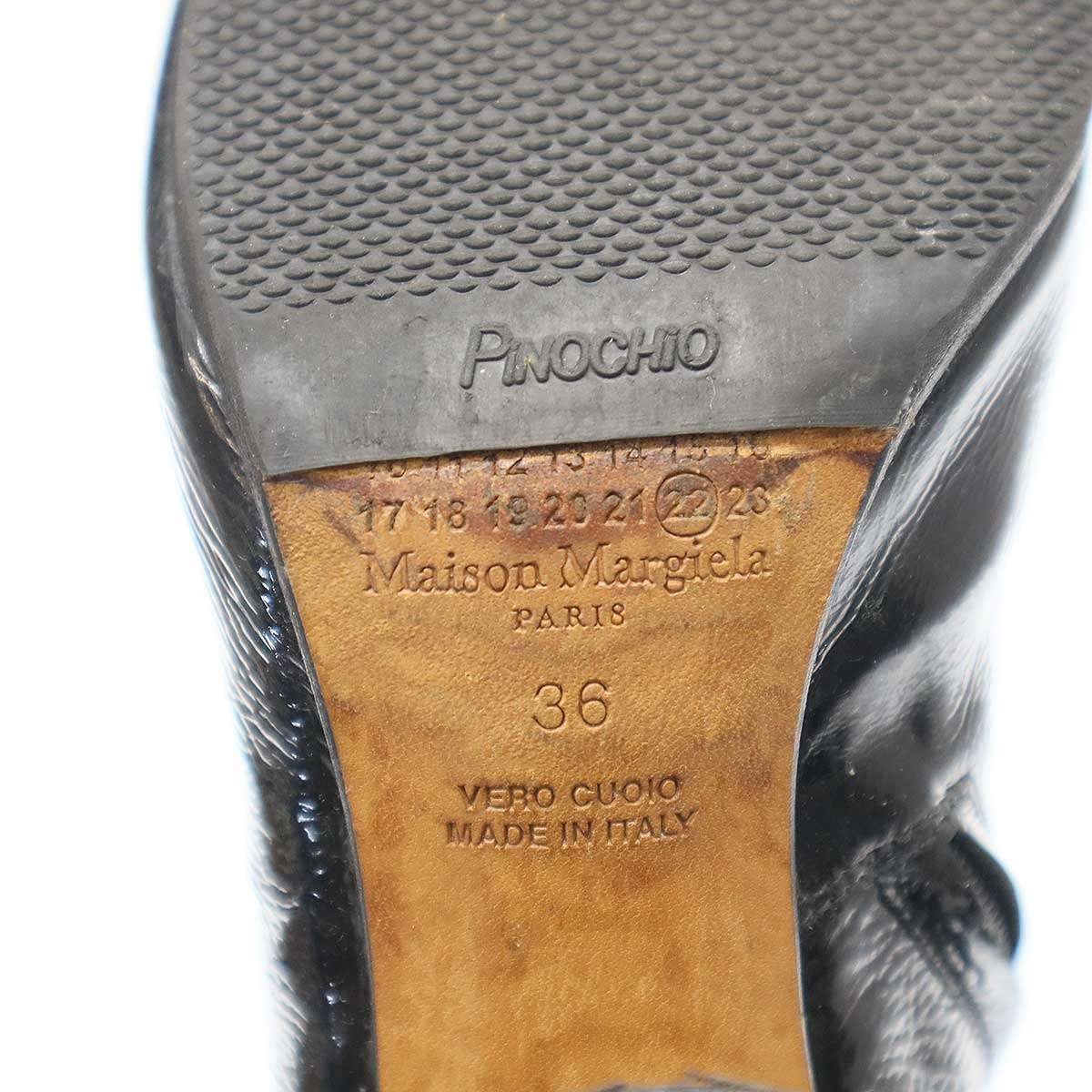 Maison Margiela22 メゾン マルジェラ Tabi パテント ロング足袋ブーツ 