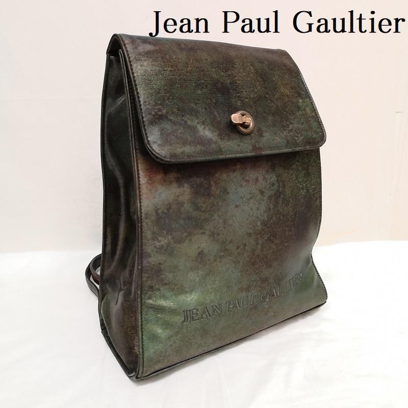 Jean Paul Gaultier ジャンポールゴルチエ リュックサック、デイパック リュックサック、デイバッグ ロゴ Vサイバー ミニ リュック 玉虫色