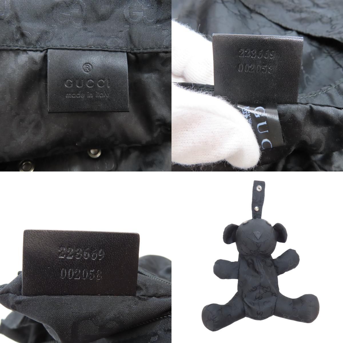 GUCCI グッチ 223669 GG ベア くま エコバッグ トートバッグ ナイロン
