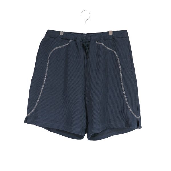 cabaret poval キャバレー ポバール FABIEN WAFFLE SHORTS 24SS-PVA-PT03 ワッフル ショーツ グレー サーマル ショートパンツ ハーフパンツ ボトムス サイズL-XL junz