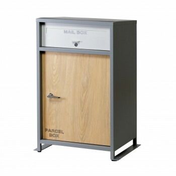 弘益 KOEKI UTILITY ルーノ 宅配ボックス グレー 木目調 LUNOGR