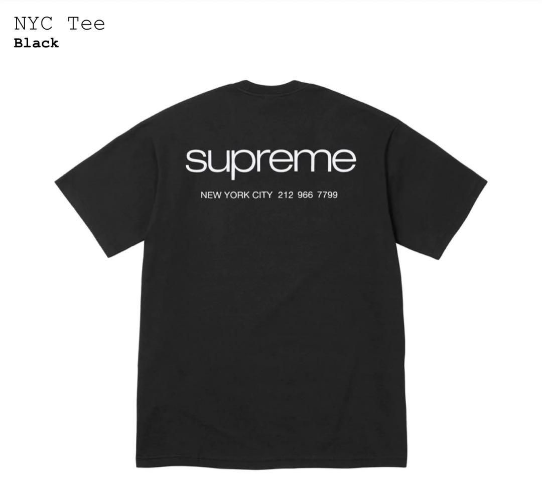 シュプリーム  23FW Supreme NYC TEE 黒 新品 シュプリーム Tシャツ