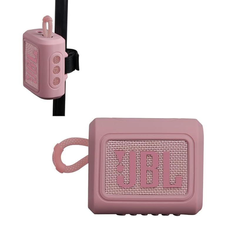 JBL GO 3 Bluetoothスピーカー専用保護収納シリカゲルシェル-Hermitshell(ピンク) 0