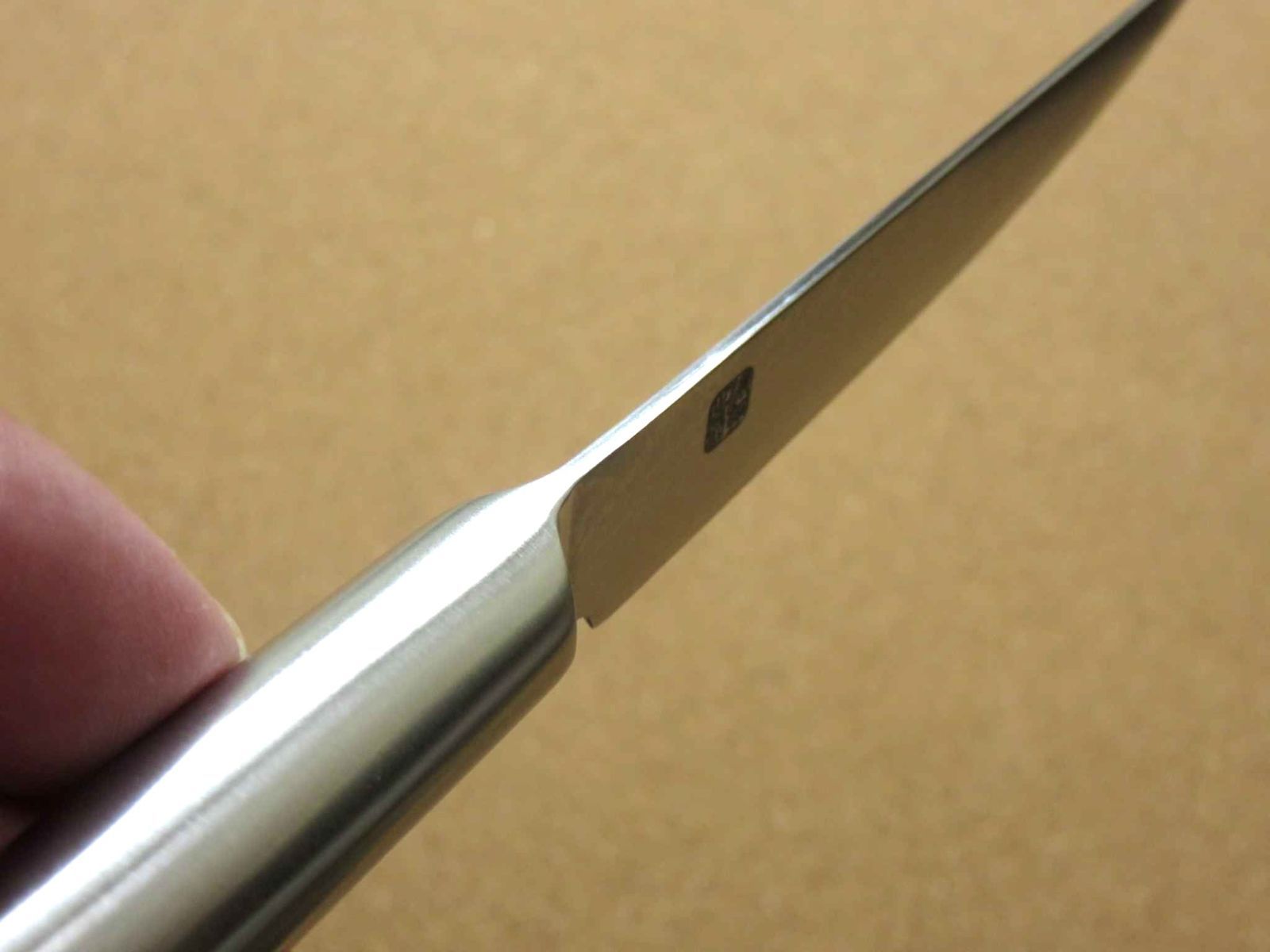 ステーキナイフ 12cm (120mm) 濃州正宗作 関の刃物 ダマスカス鋼 69層