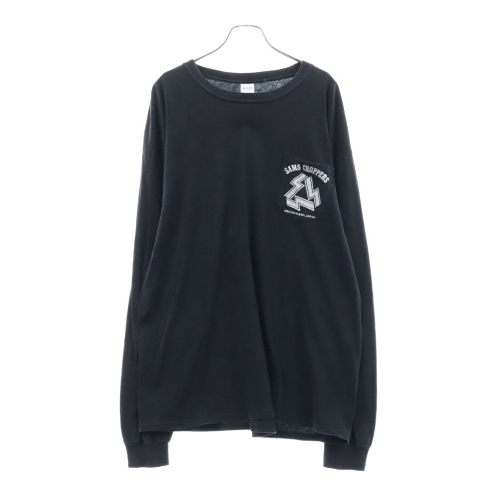 SAMS (サムズ) 胸ポケットロゴプリントクルーネックロングスリーブ長袖 
