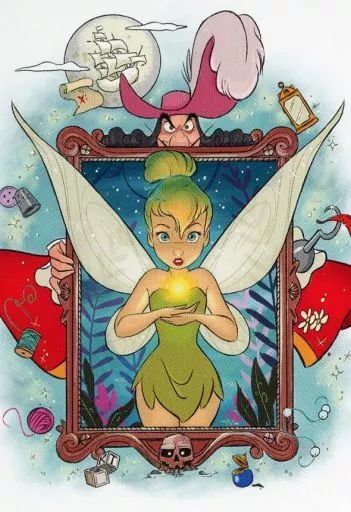 ディズニー100 コレクションカード　ティンカーベル 中古】キャラカード ティンカーベル 「ディズニー100 ワンダーカード