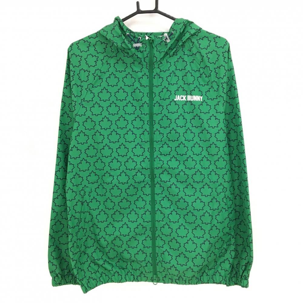 新品】ジャックバニー ジップパーカー グリーン×ネイビー