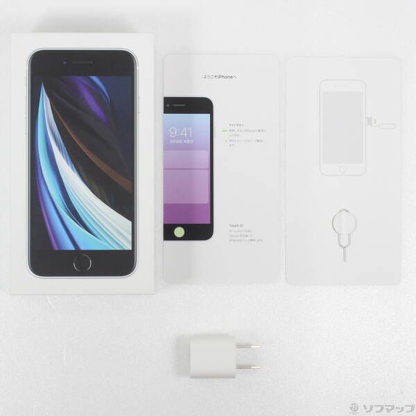 中古品〕 iPhone SE 第2世代 64GB ホワイト MX9T2J／A SIMフリー【371