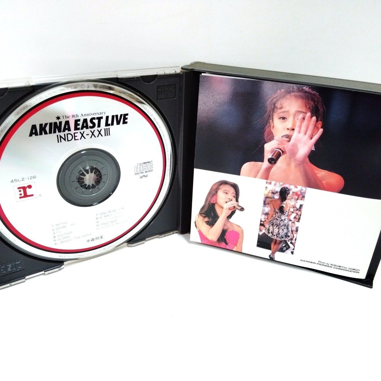 1118 中森明菜 The 8th Anniversary AKINA EAST LIVE INDEX-XXIII CD
