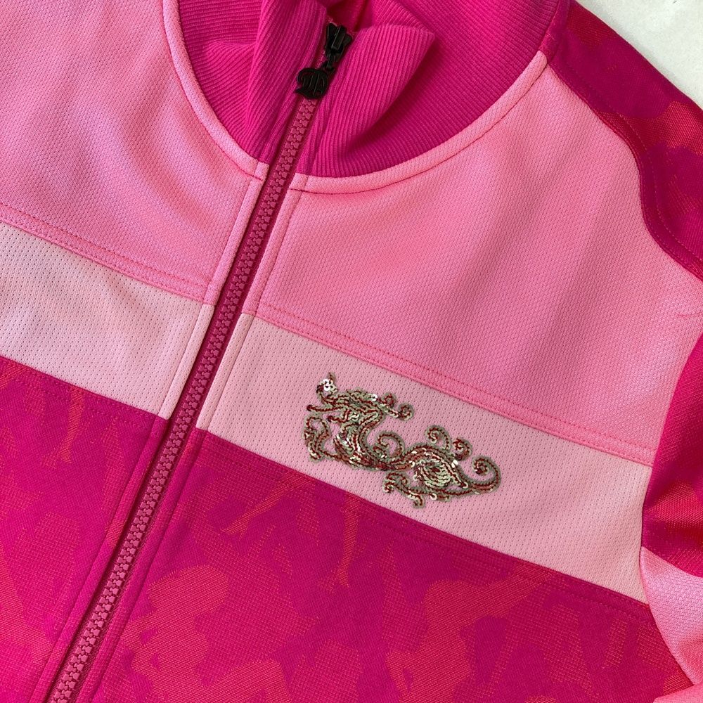 もうすぐ販売終了 サイズ 3 DANCE WITH DRAGON ダンスウィズドラゴン ジップジャケット カモフラ柄 ピンク系 240101524483 ゴルフウェア メンズ ストスト 【海外販売】