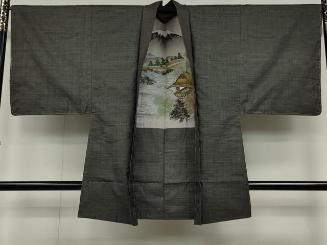 平和屋着物●男性　本場大島紬　アンサンブル　100亀甲　総詰め　正絹　逸品　未使用　CAAX4532ut 平和屋着物○男性 本場大島紬 アンサンブル 100亀甲 総詰め 正絹 逸品