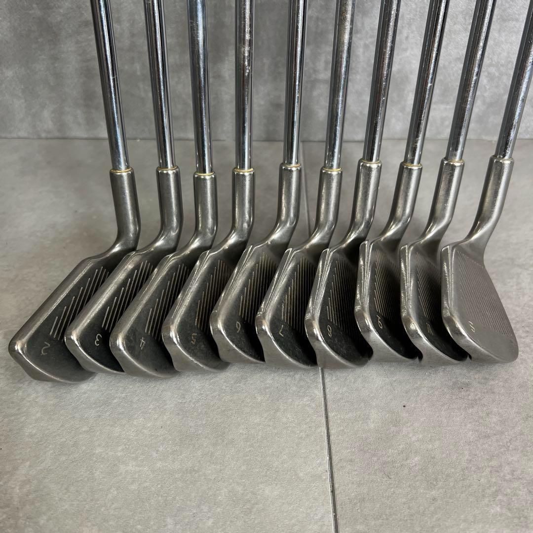 豪華10本 希少な2番 ピン EYE2 メンズゴルフアイアンセット 右 黒