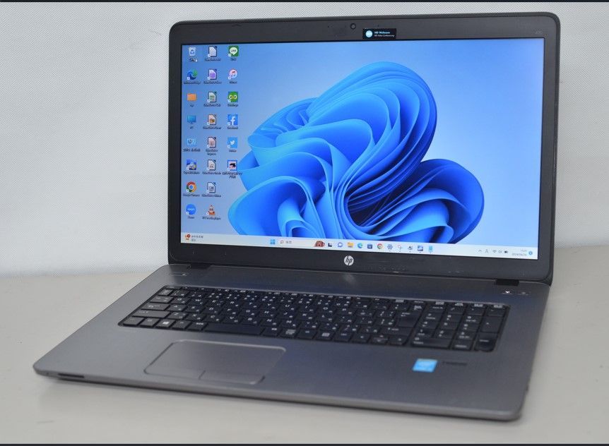 中古ノートパソコン HP Probook 470 G2 Windows11+office 新品爆速SSD256GB core i5-5200U/メモリ8GB/17.3インチ/WEBカメラ/DVDマルチ搭載