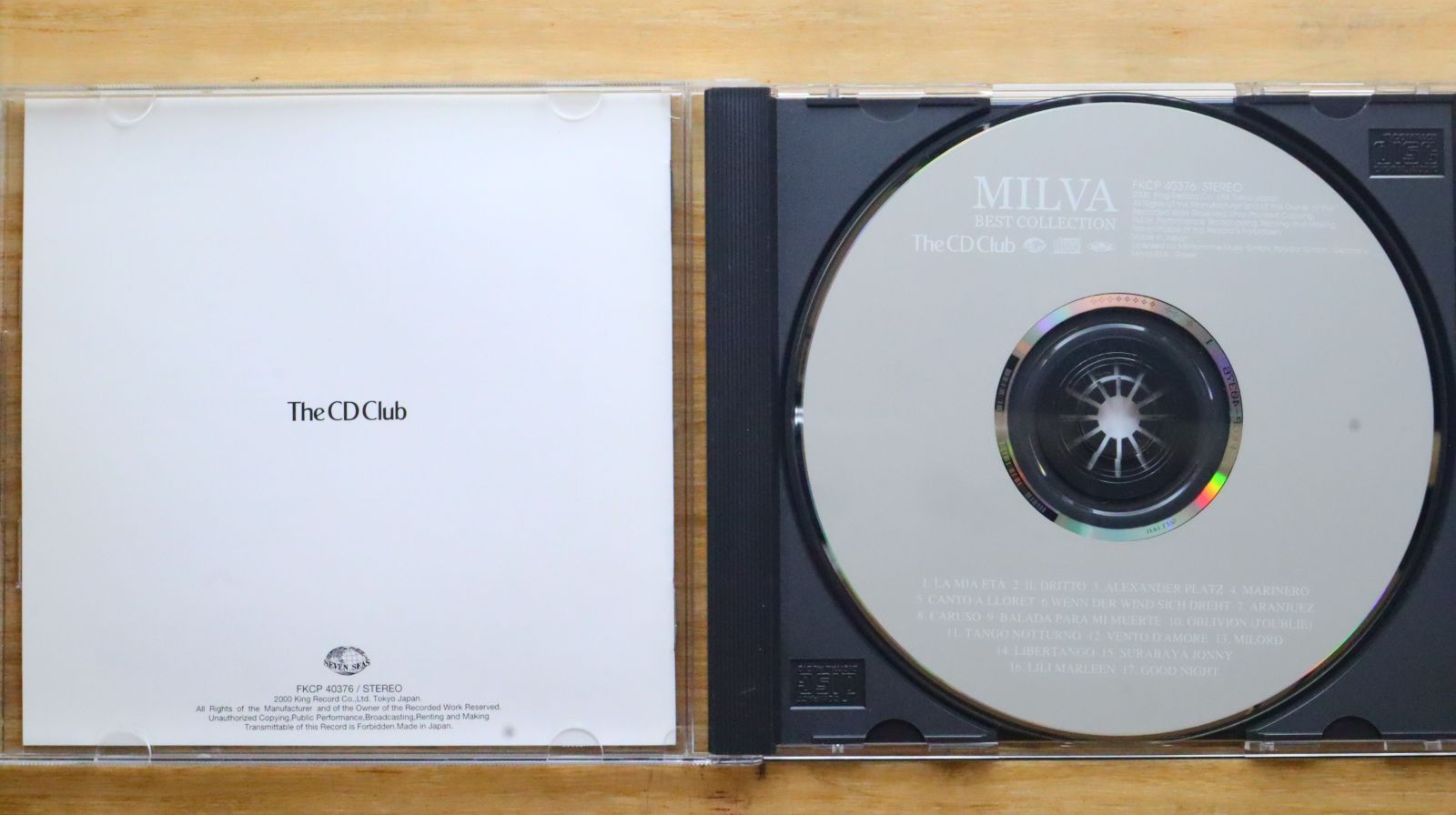 中古CD☆ミルバ/Milva□ ミルバ・ベスト・コレクション 【FKCP40376 
