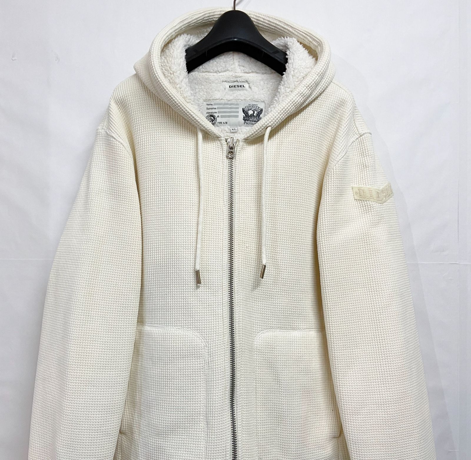 DIESEL｜ディーゼル 裏ボア サーマル ジップパーカー - メルカリ