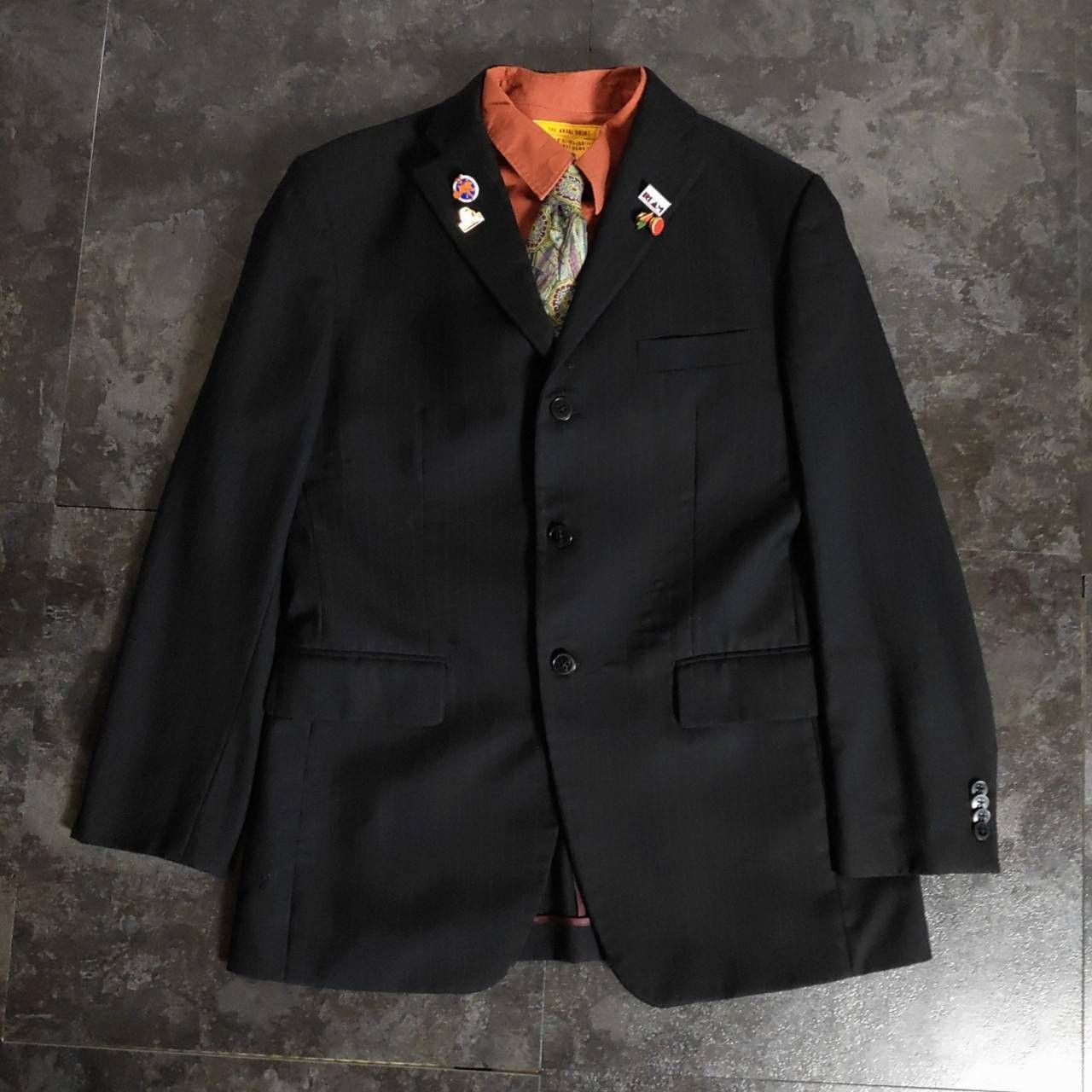 JAPANESE VINTAGE】6点セット セレモニー カシミア混 シングルスーツ 3 