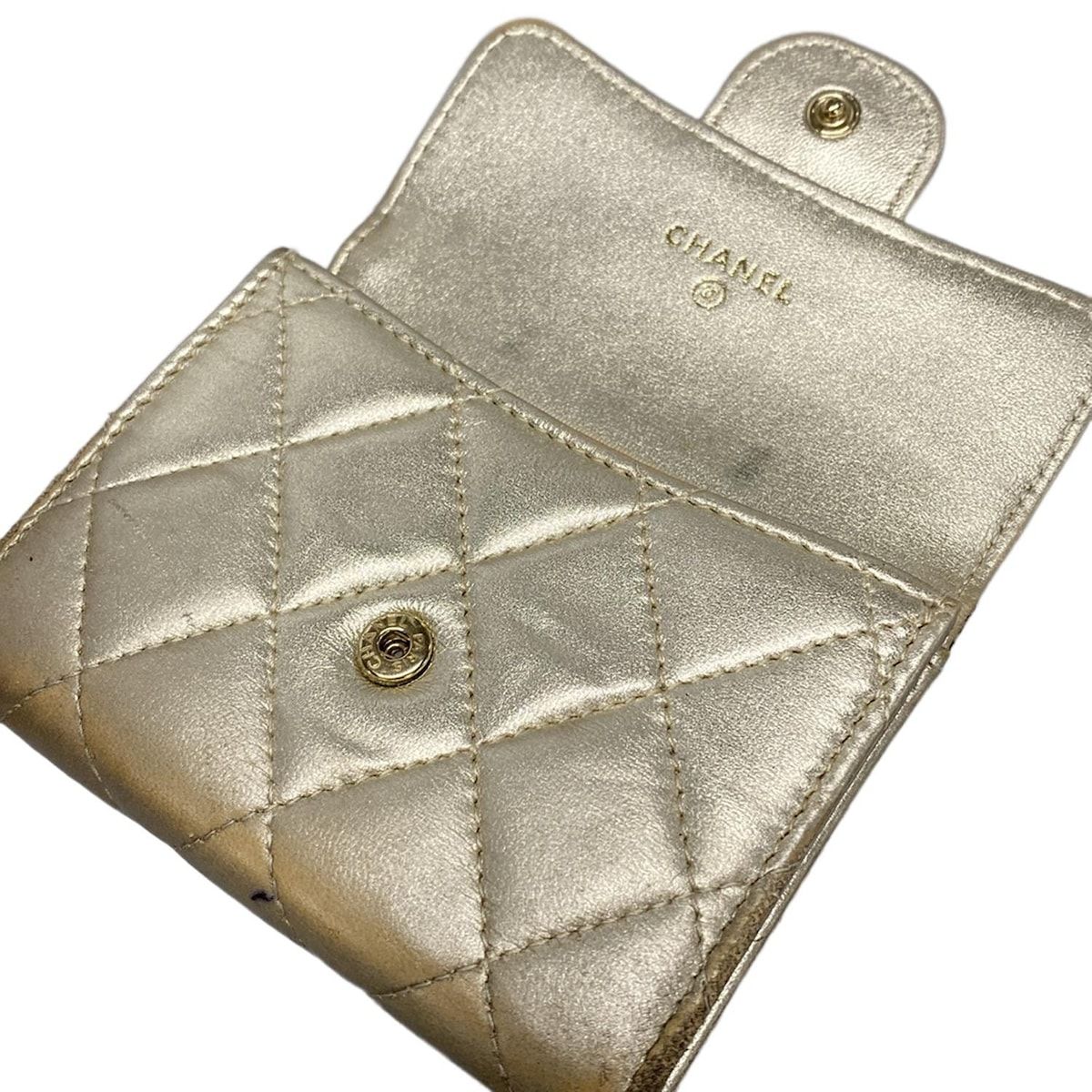 CHANEL シャネル マトラッセ コインケース ラムスキン