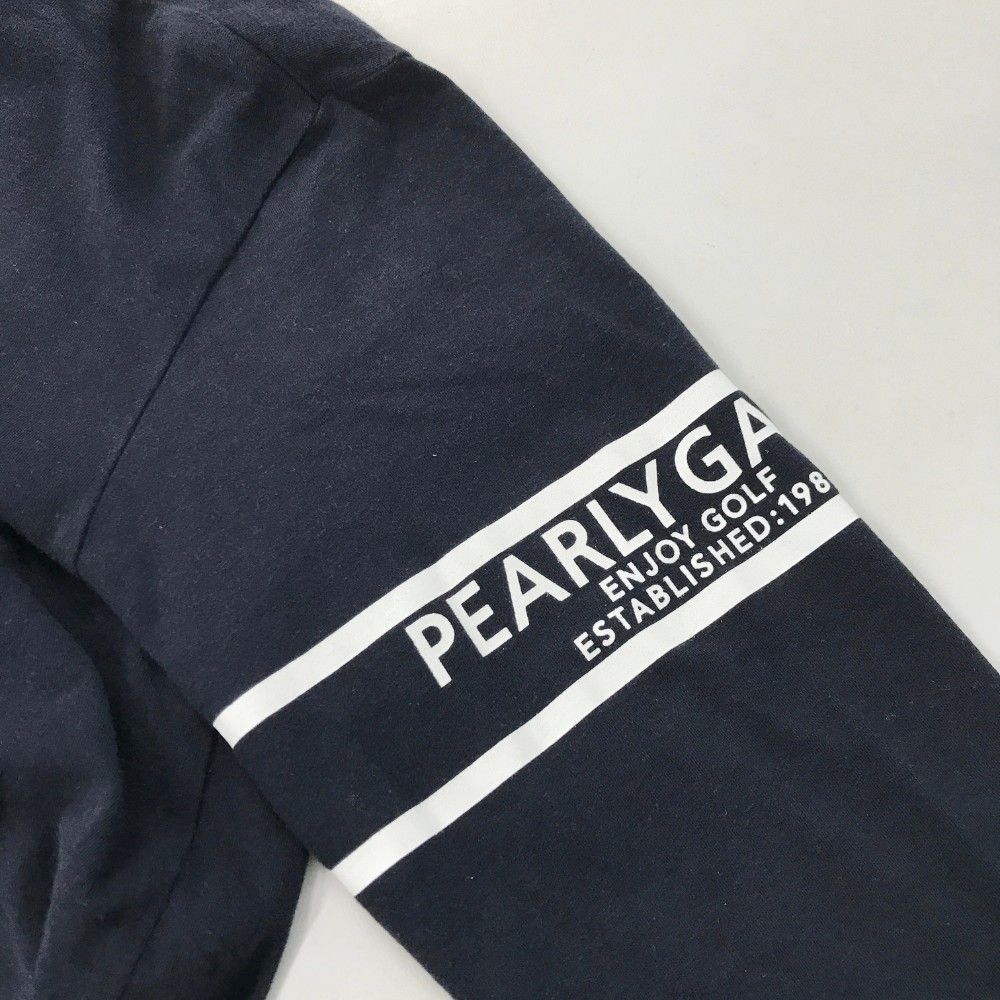 サイズ：4 PEARLY GATES パーリーゲイツ  ハイネック 長袖Tシャツ  ブラック系 [240101450368] ゴルフウェア メンズ ストスト サイズ：4 PEARLY GATES パーリーゲイツ ハイネック 長袖Tシャツ