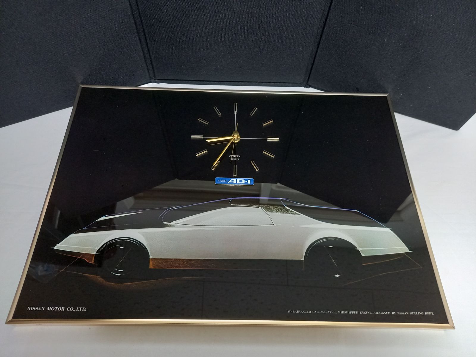 NISSAN AD-1 パネルクロック コンセプトカー記念 企業ノベルティ 昭和レトロ