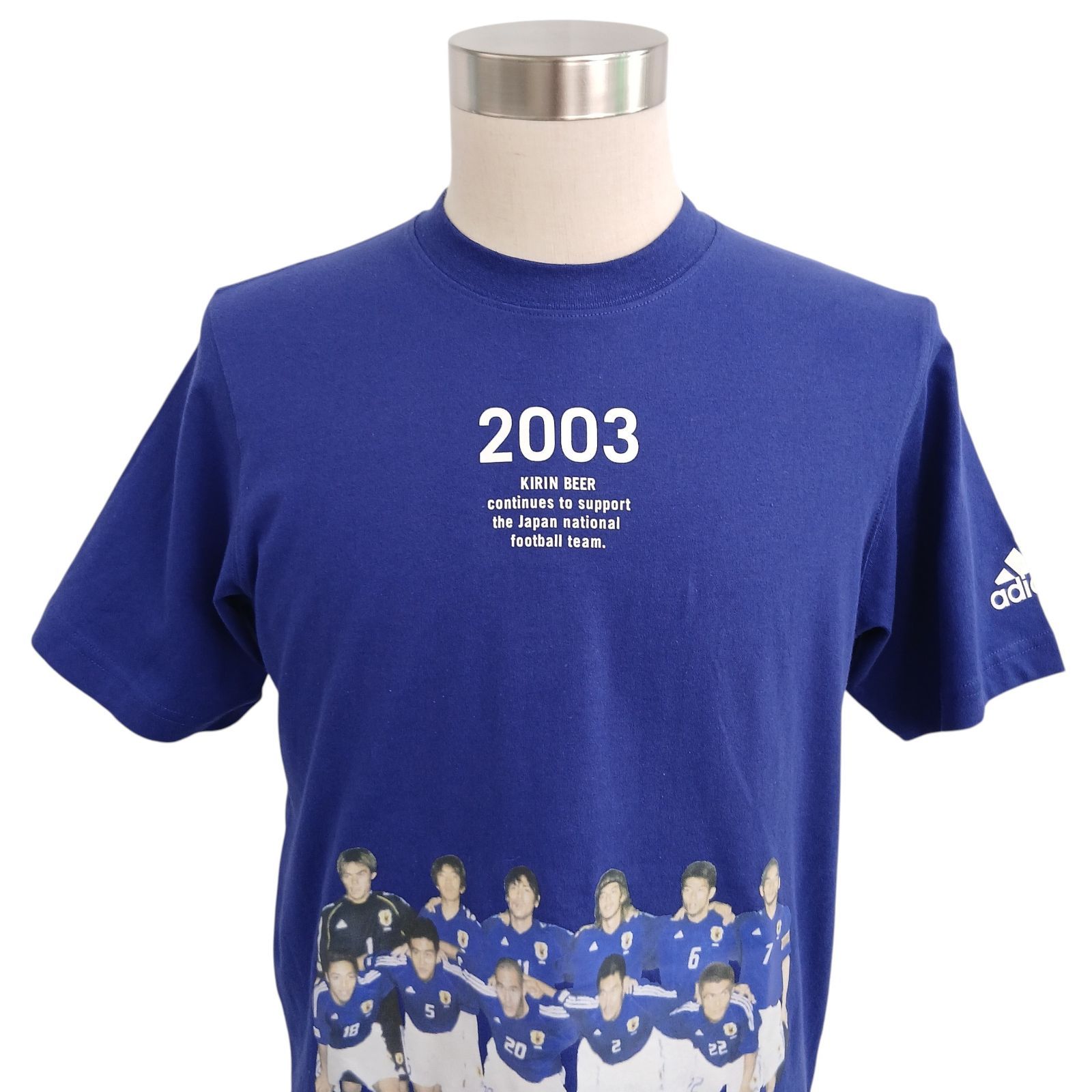 【レア】サッカー 日本代表　2003 ジャージ 上下 adidas KIRIN KIRIN キリン adidas 2003年 サッカー 日本代表 勝ちT 綿100％ S