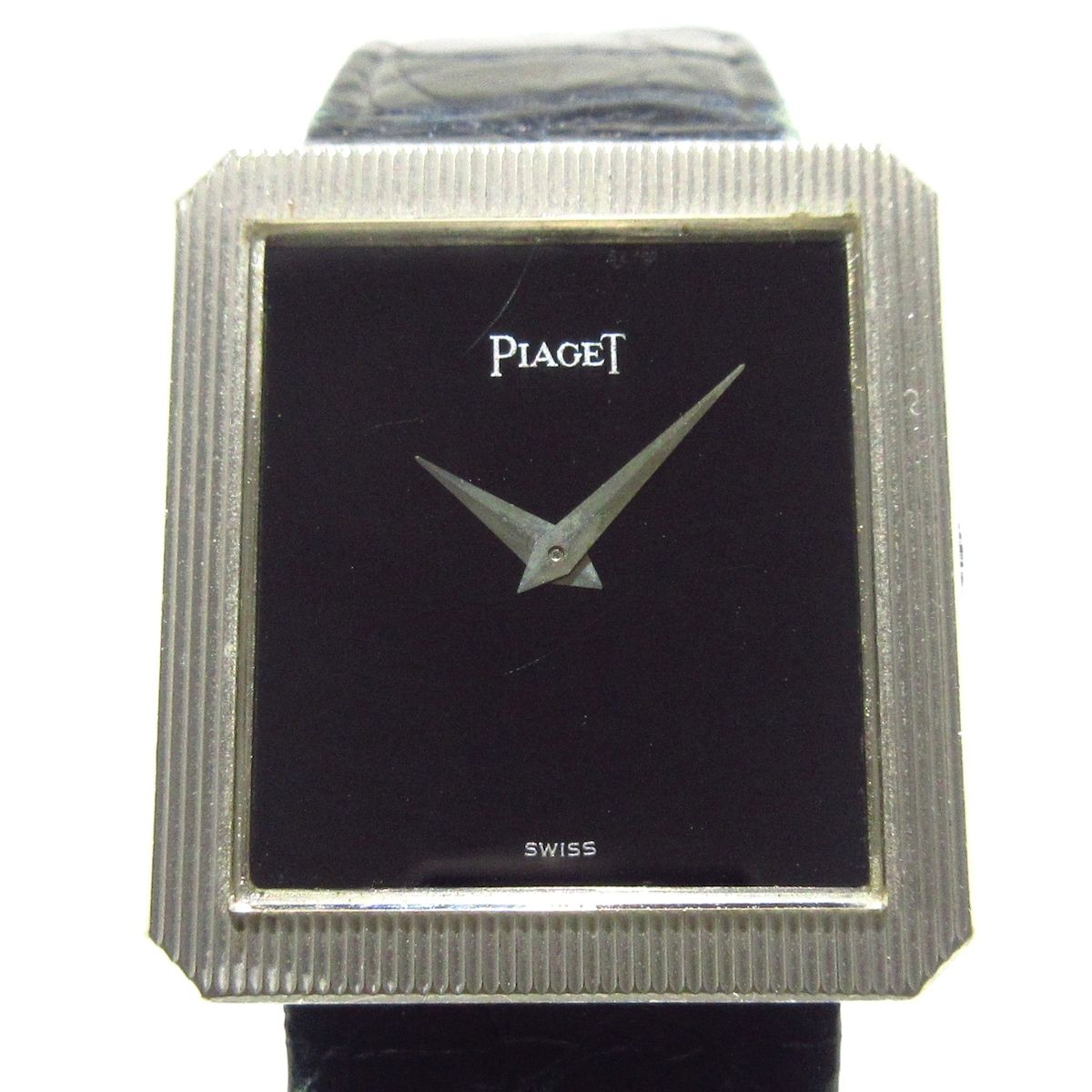 PIAGET ピアジェ 腕時計 プロトコール 9154 レディース K18WGケース 尾錠|社外クロコベルト 黒