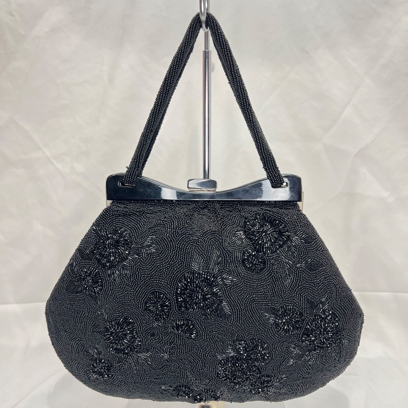 特価】美品 逸品 和装・洋装 兼用 和装バッグ ビーズバッグ 総ビーズ  