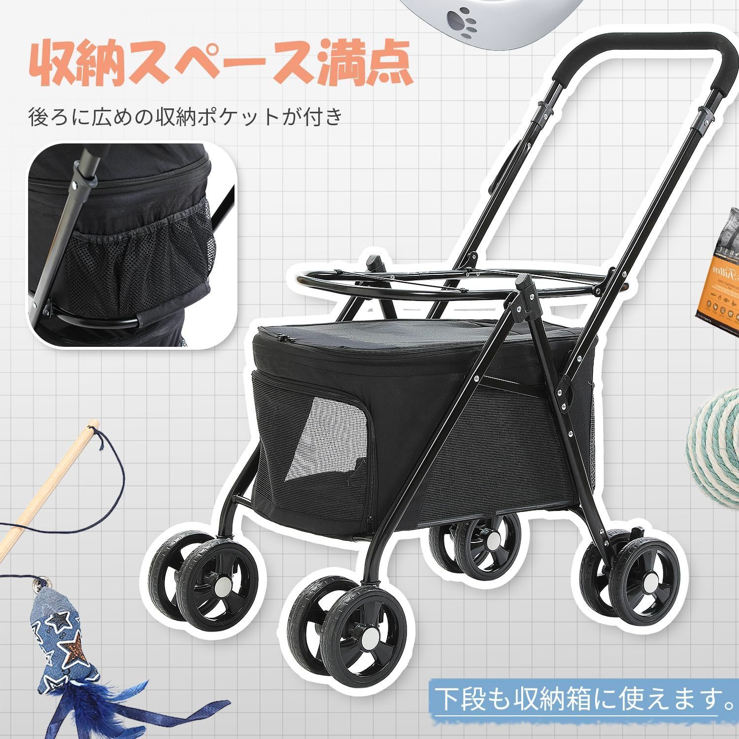 PAWZ Road ペットカート ペットバギー キャリーカート 犬カート 小型犬