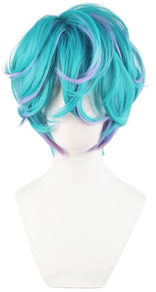 コスプレウィッグ 湊大瀬 ウィッグ wig 青 紫 グラデーション 仮装 コスチューム かつら小物 変装 仮装 ハロウィン イベント cosplay 撮影