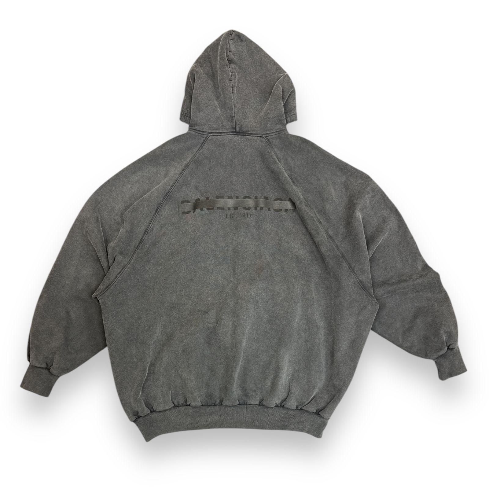 定価121000円 国内正規 BALENCIAGA 22AW Oversized Hoodie テープロゴ 