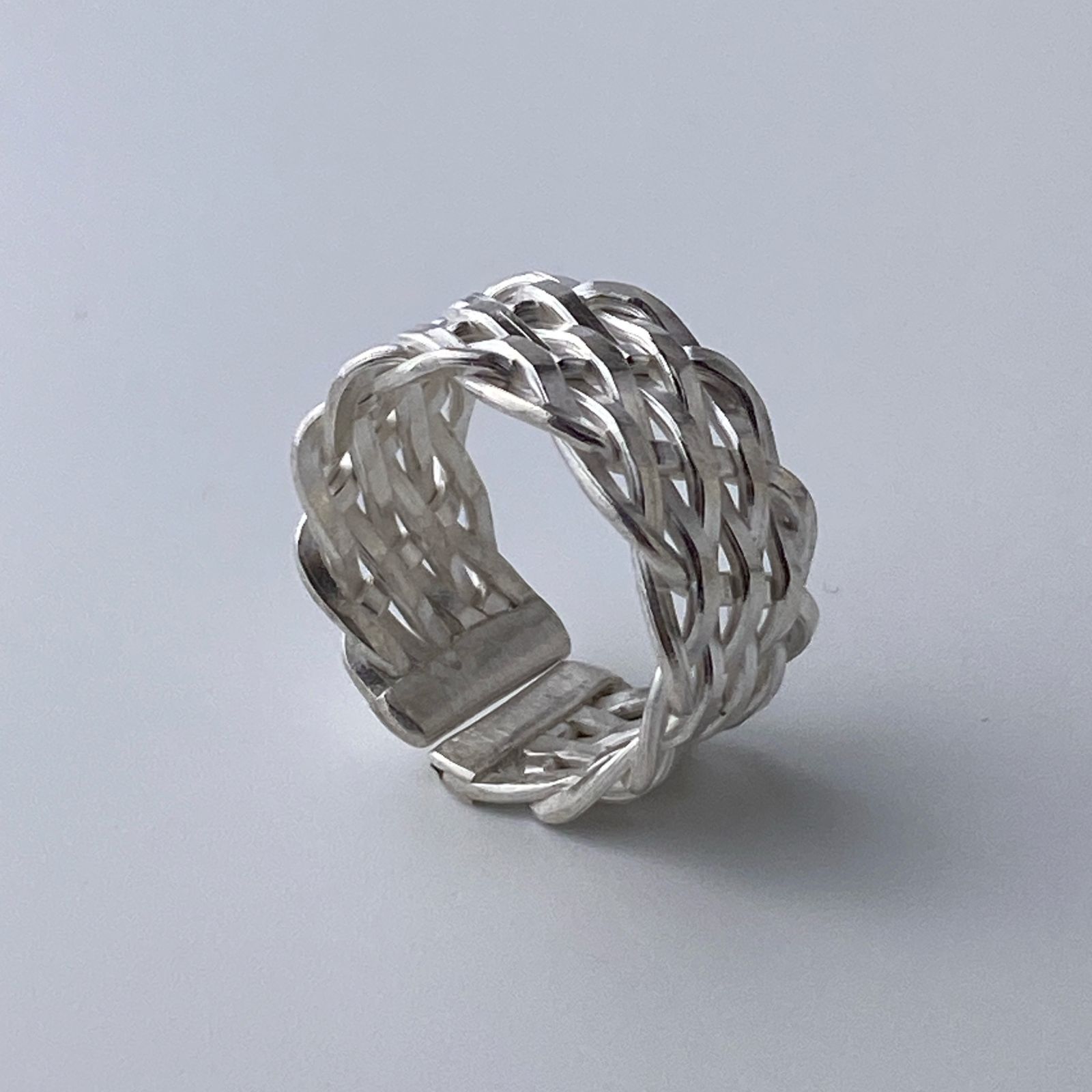 カレンシルバー リング 調整可能 メンズ レディース 新品未使用