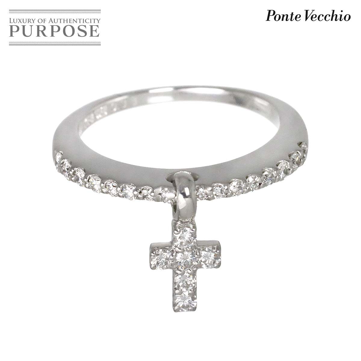 m*読様 ポンテヴェキオ　リング　9号 ポンテヴェキオ Ponte Vecchio 9号 リング ダイヤ 0.28ct/0.53ct K18