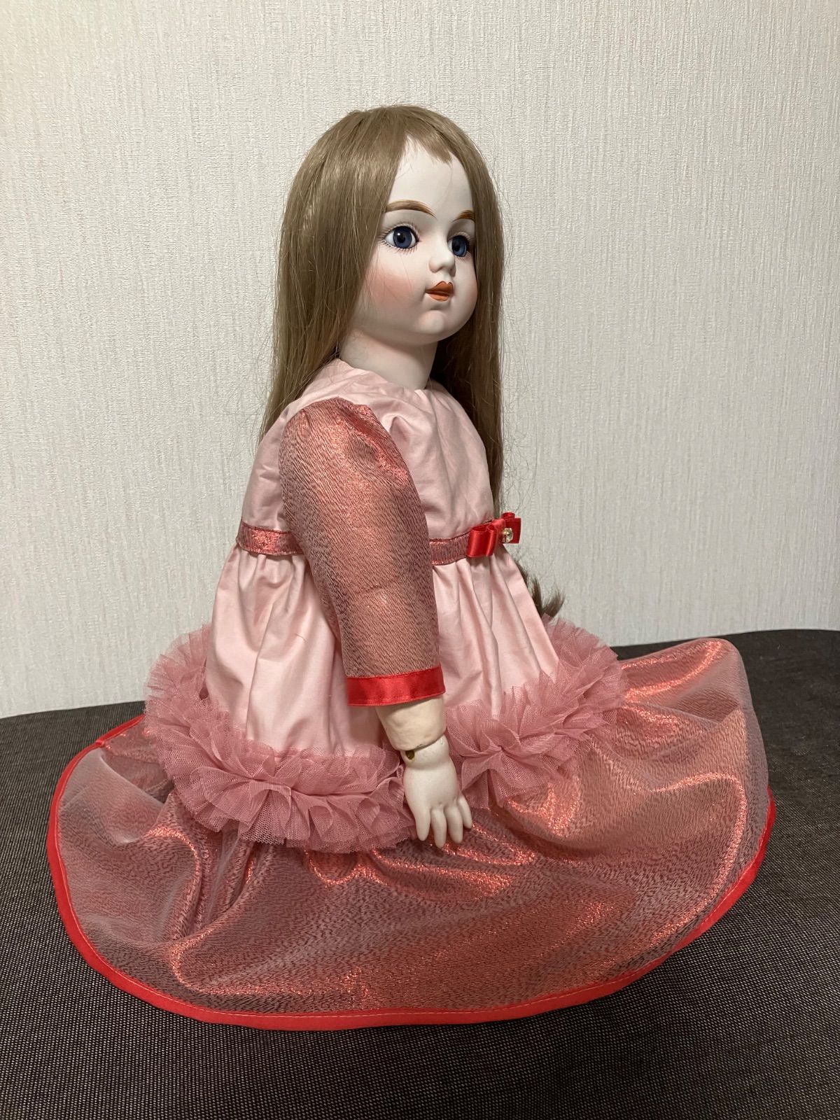 【t】アンティークビスクドール用のワンピース z】アンティークビスクドール用のワンピース