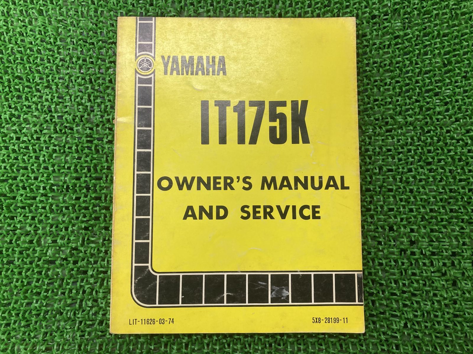 IT175K サービスマニュアル 1版 ヤマハ 正規 中古 バイク 整備書 オーナーズサービスマニュアル 英語版 車検 整備情報 