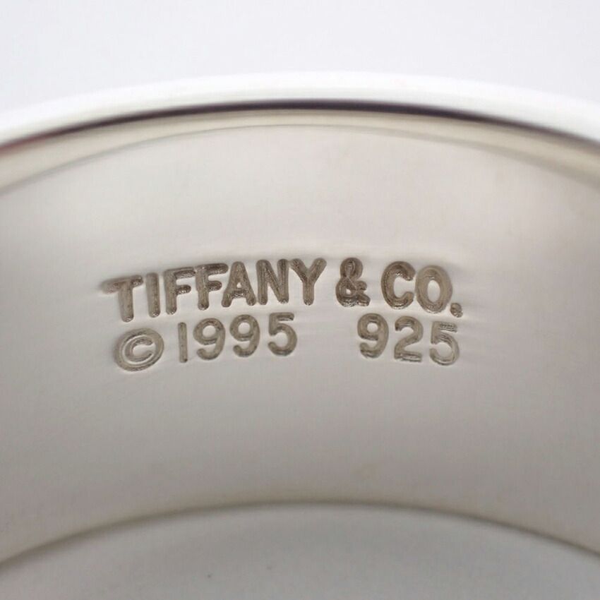TIFFANY ティファニー リング 指輪 ヴィンテージ グルーブド 17号