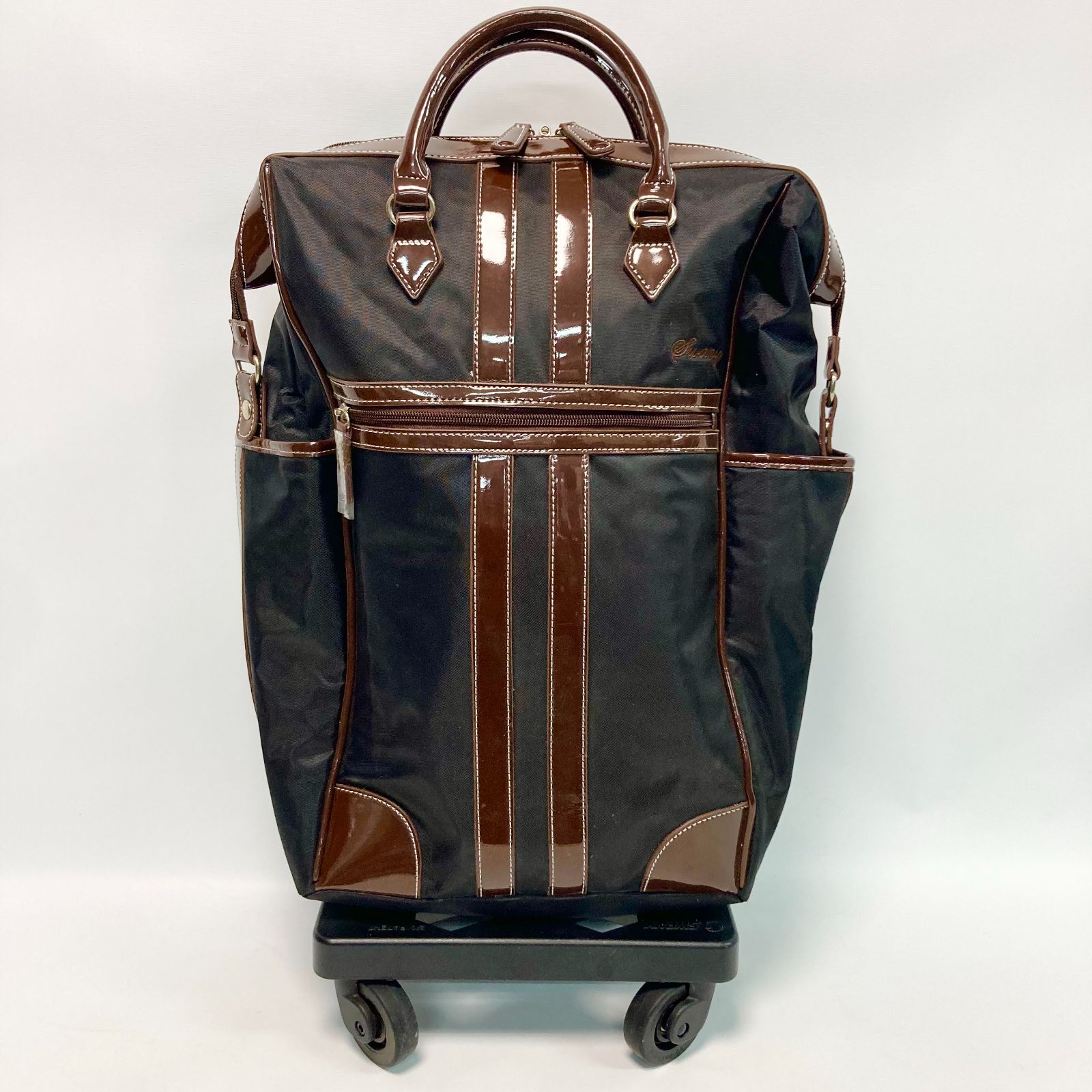 スワニー 椅子付き キャリーバッグ 中古良品 座れる キャリー